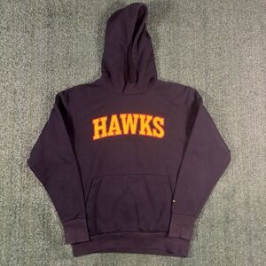 Jordan NBA Atlanta Hawks Black Pullover Hoodie Men's Size Small